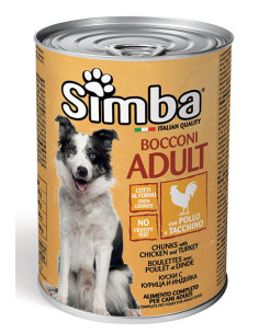 Bocconi Cane Monge Simba 1230 g – Pollo e Tacchino