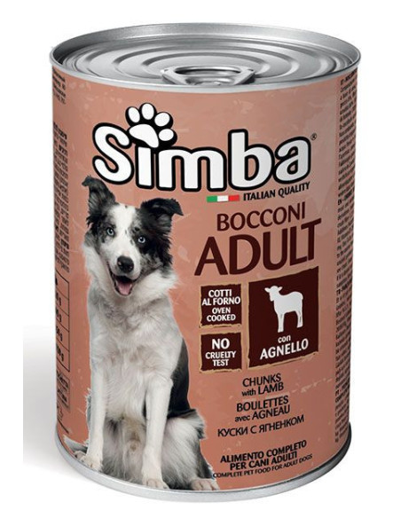 Bocconi Cane Monge Simba 1230 g – Agnello
