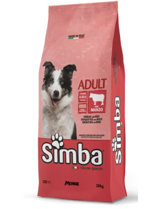 Crocchette Cane Monge Simba 20 kg Adult – Manzo