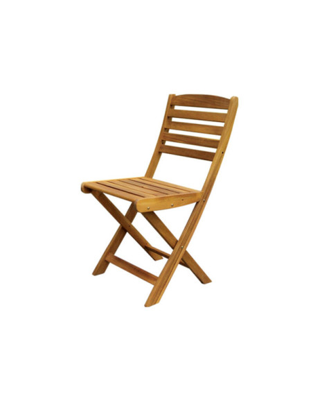 Sedia Pieghevole Magnolia in Legno di Acacia per Esterno 40X53X85h