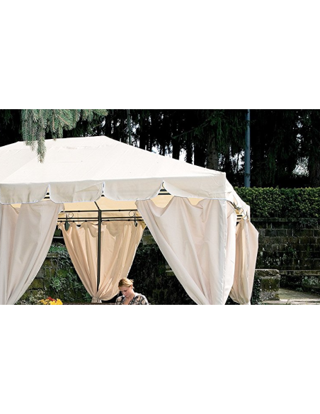 Gazebo da Giardino Armonia 3x4m in Acciaio – Teli Laterali Inclusi