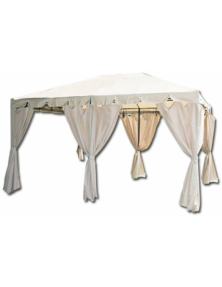 Gazebo da Giardino Armonia 3x4m in Acciaio – Teli Laterali Inclusi