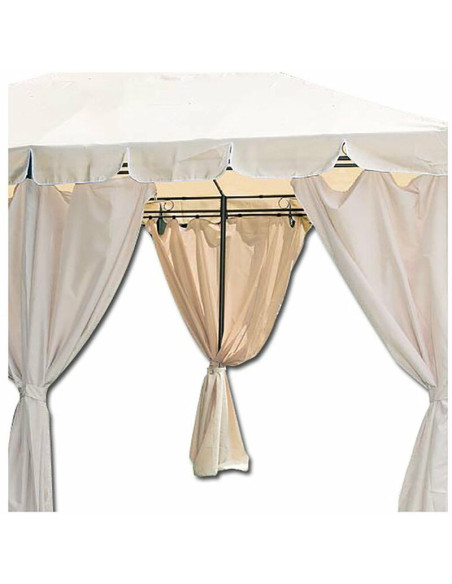 Gazebo da Giardino Armonia 3x4m in Acciaio – Teli Laterali Inclusi