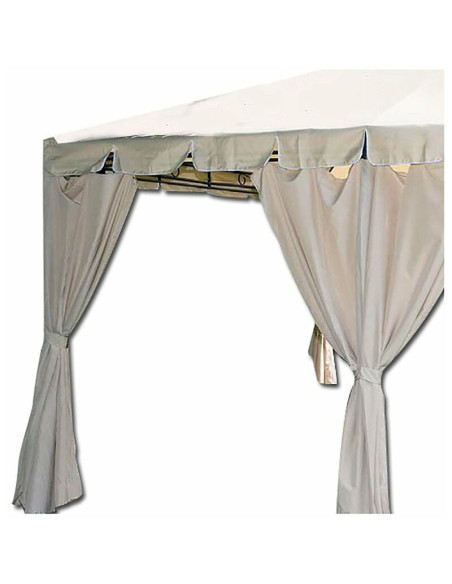 Gazebo da Giardino Armonia 3x4m in Acciaio – Teli Laterali Inclusi
