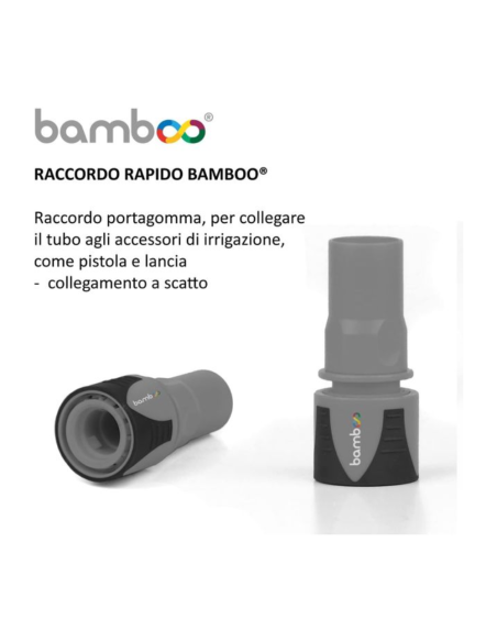 Tubo Irrigazione Giardino Estensibile 7,5 - 22,5m con Lancia e Raccordi, Antinodo, Ultra Leggero - Bamboo