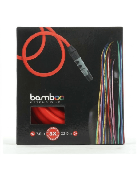 Tubo Irrigazione Giardino Estensibile 7,5 - 22,5m con Lancia e Raccordi, Antinodo, Ultra Leggero - Bamboo