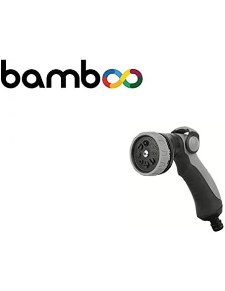 Tubo Irrigazione Giardino Estensibile 5 - 15m con Pistola e Raccordi, Antinodo, Ultra Leggero - Bamboo