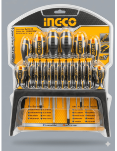 Set 18 Cacciaviti INGCO Cr-V Standard e Precisione