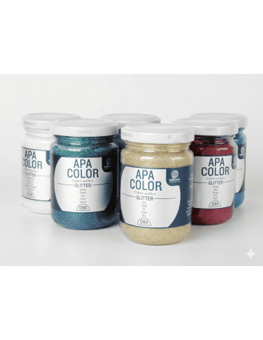 Colori Acrilici Ferrario Apa Color Glitter 150 ml