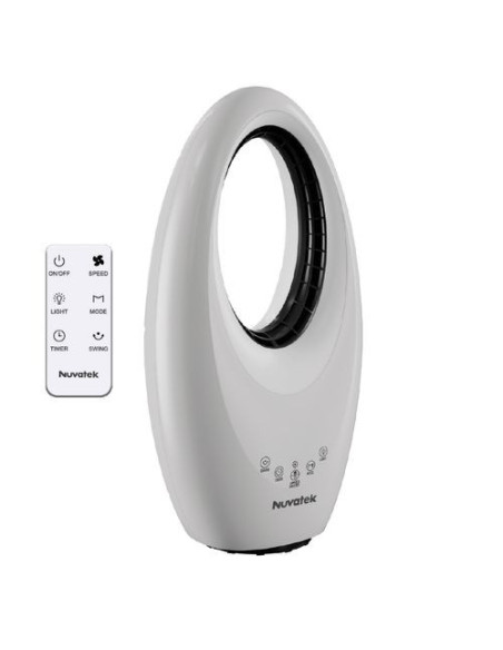 Nuvatek AIRFLOW Ventilatore Senza Pale con Luce LED e Telecomando