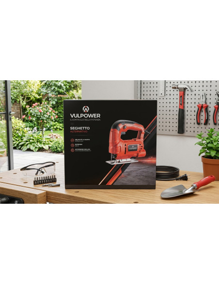 Seghetto Alternativo Vulpower 400W Taglio Legno 55 mm