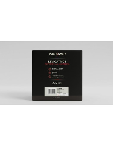 Levigatrice Rotorbitale a Batteria Vulpower 20V...