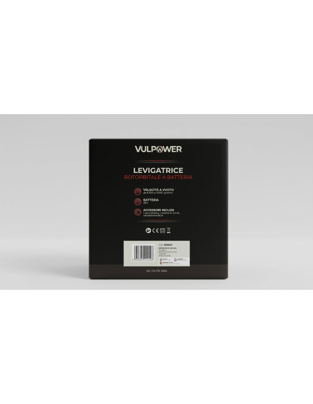 Levigatrice Rotorbitale a Batteria Vulpower 20V 2Ah