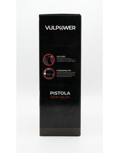 Pistola Aria Calda Vulpower 2000W 600°C 2 Velocità