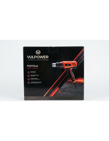 Pistola Aria Calda Vulpower 2000W 600°C 2 Velocità