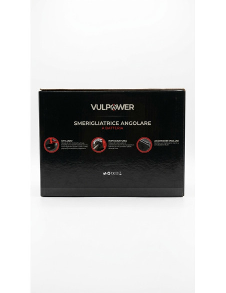 Smerigliatrice Angolare a Batteria Vulpower 20V Brushless 125 mm
