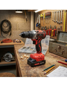 Trapano Avvitatore a Batteria Vulpower D020 20V Brushless... 2