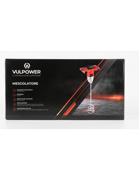 Mescolatore Elettrico Vulpower 1200W con Frusta Doppia