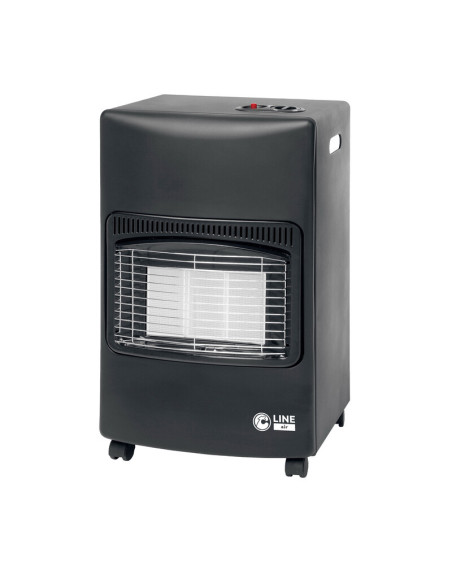 Stufa a Gas GPL a Infrarossi Arturo Nero 4200W con Ruote