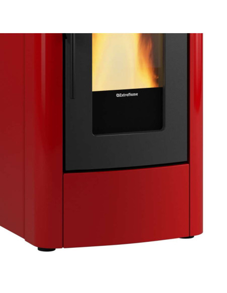 Stufa a Pellet Canalizzata Extraflame Dahiana Plus 10kW Bordeaux