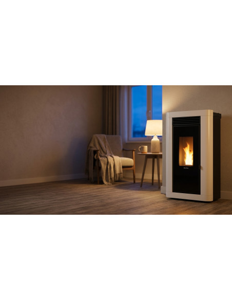 Stufa a Pellet Canalizzata Slim Extraflame Annabella Plus 5.0 9kW