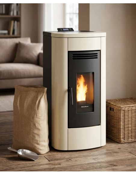 Stufa a Pellet Canalizzata Extraflame Klaudia Plus 5.0 8kW