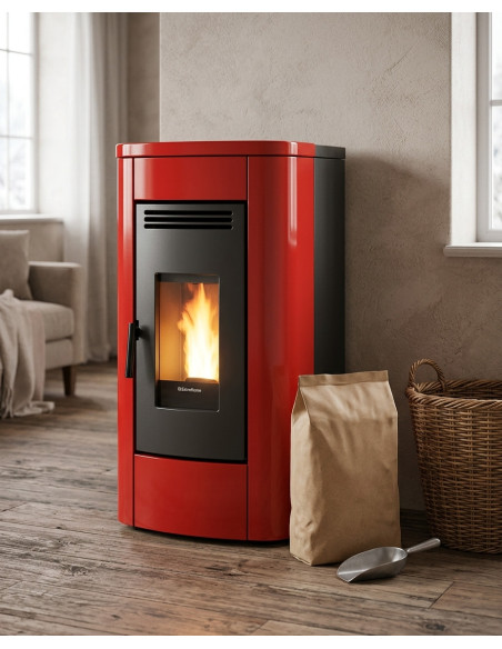 Stufa a Pellet Canalizzata Extraflame Klaudia Plus 5.0 8kW